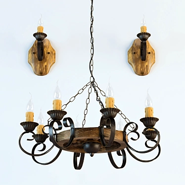 Hanging chandelier Arte Lamp A9520LM-8BR Taverna
