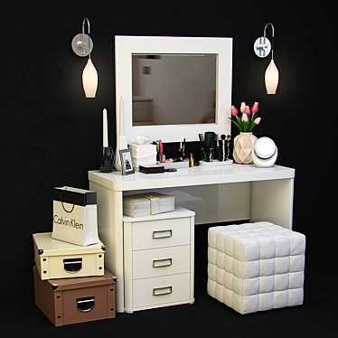 Decorative set. Dressing table.