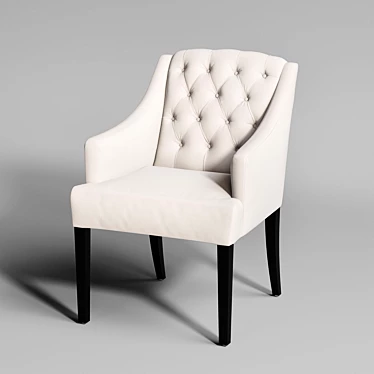 Lancaster Armchair: Stylish Dining Chair 3D model image 1 