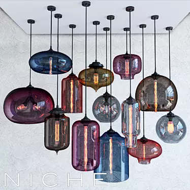 corona pendant light collection 3D model image 1 