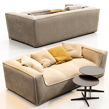 Noe: Stylish and Sleek Sofa 3D model image 1 