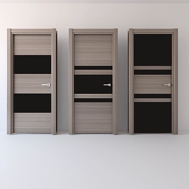 ESTET Urban Doors: 6 Colors, Open Door Variant 3D model image 1 