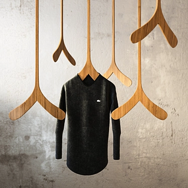 Title: Canadiana Sweater Hanger+: Fashionably Hang Your Clothes 3D model image 1 