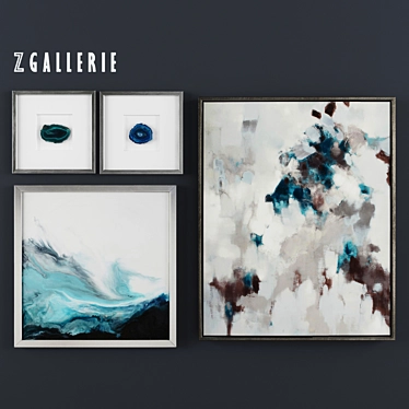 Z Gallerie Cerulean Impressions - Set of 4