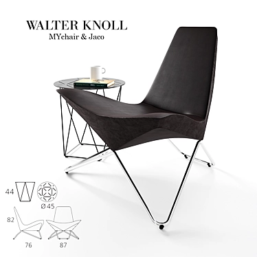 Sleek and Stylish MYchair 3D model image 1 