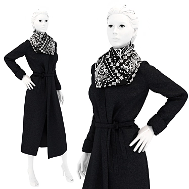 The coat on a mannequin