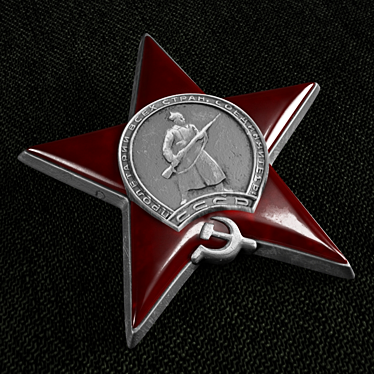 Red Star Order: Commemorate Bravery 3D model image 1 