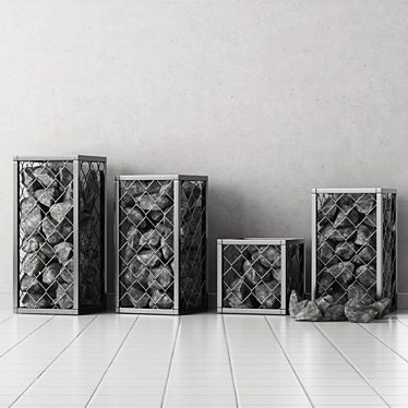 Rockstone Gabion: Strong and Durable 3D model image 1 