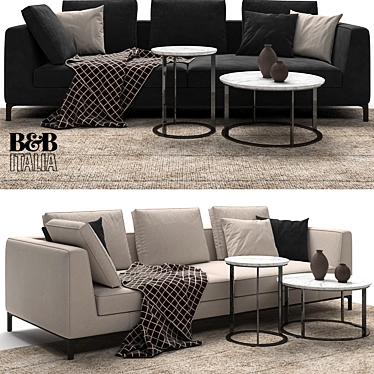 Maxalto Lucrezia Sofa: Customizable Elegance 3D model image 1 
