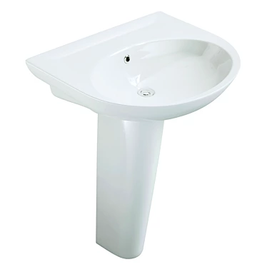 Sanita Luxe Classic Wash Basin 3D model image 1 