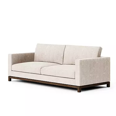 Marko Kraus Zella 3 Seat Sofa: Elegant Comfort for Your Living Space 3D model image 1 