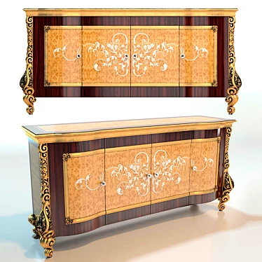Regal Charm Dresser 3D model image 1 
