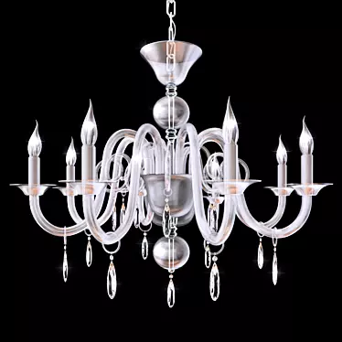 Crystal Glow Chandelier 3D model image 1 