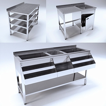 Bar Station Modules 3D model image 1 