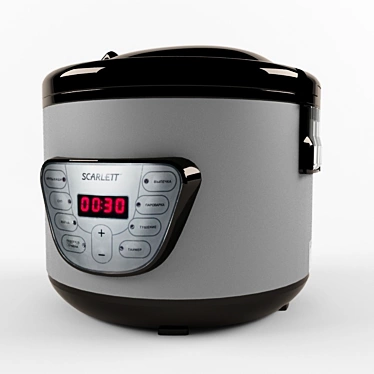 Scarlett 700W 4L Electronic Rice Cooker 3D model image 1 