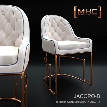 Luxury Deco Chair: Jacopo-B 3D model image 1 