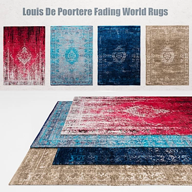 Louis De Poortere Fading World Rugs - Timeless Elegance for Every Space 3D model image 1 