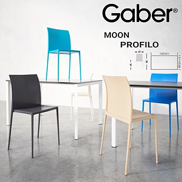 GABER Moon chair Profilo table