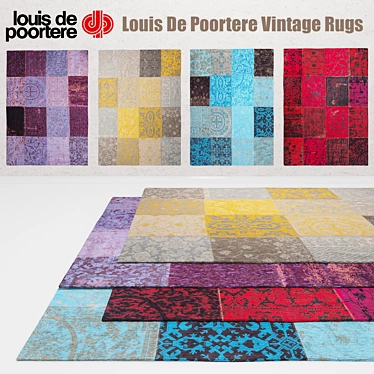 Vintage Rug Collection: Multi Designs 3D model image 1 