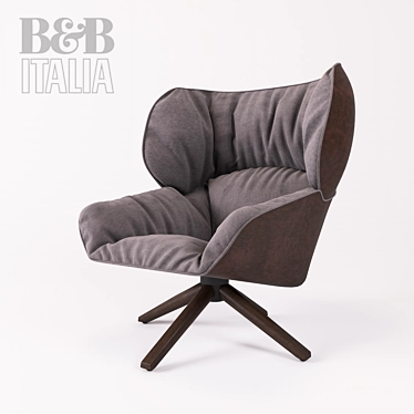 Tabano Armchair - B&B Italia: Sleek and Stylish 3D model image 1 