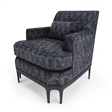 Celestial Comfort: Baker Celestite Lounge Chair 3D model image 1 