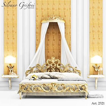 Silvano Grifoni Art 2321 Bedroom Set: Timeless Elegance for Your Dream Space 3D model image 1 