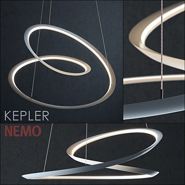 Contemporary NEMO Kepler Pendant Light 3D model image 1 