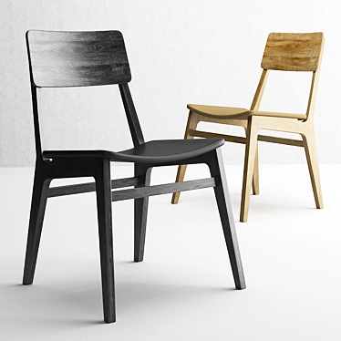 Modern wooden chair 2623 by Ferri Mobili Italy.