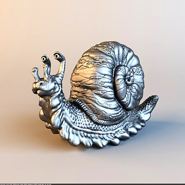 Custom Snail Sculpture: Unique Art Piece 3D model image 1 