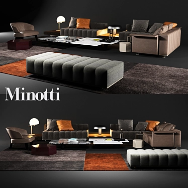 Modern Minotti Lounge Furniture 3D model image 1 