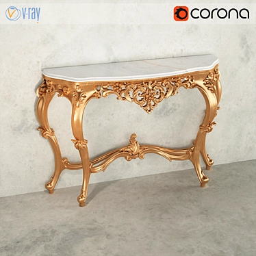 Elegant Silik Console: Complimenti 3D model image 1 