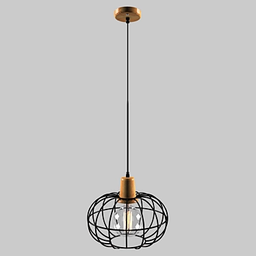 European Pendant Light: Suspension 50076/1 3D model image 1 