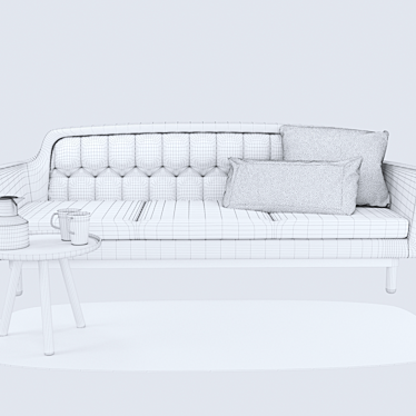 Normann Copenhagen Onkel Sofa 3D model image 1 