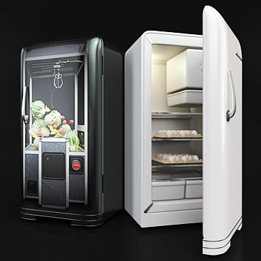 Title: ZIS-Moscow Fridge: Sleek & Artistic 3D model image 1 