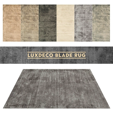 Luxdeco Blade Rug: Modern Elegance for Every Space 3D model image 1 