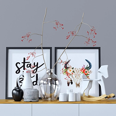 Scandinavian decorative set