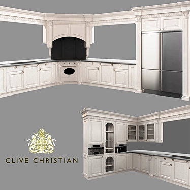 Classic Clive Christian Kitchen 3D model image 1 