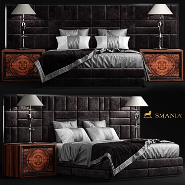 Smania Caesar Train Bed 3D model image 1 