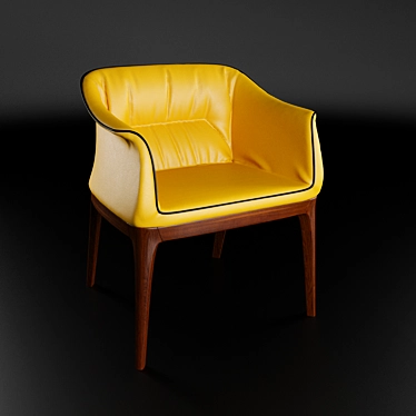 Elegant Comfort: Mivida Armchair 3D model image 1 