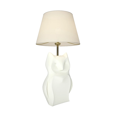 Whimsical Owl Table Lamp 3D model image 1 