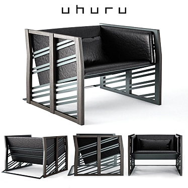 Uhuru Gärdesgård Lounge Chair - Stylish and Comfortable 3D model image 1 