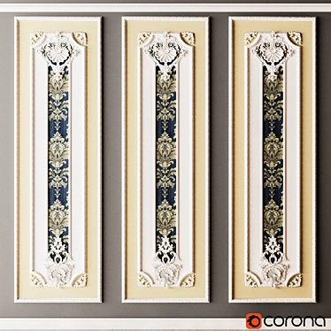 Elegant Artisan Panel 3D model image 1 