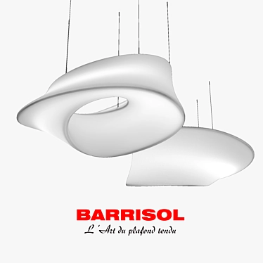 Barrisol BELGIQUE Lovegrove: Unique Suspended LED Lighting 3D model image 1 