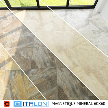 ITALON_MAGNETIQUE MINERAL 60x60 - Stunning Ceramic Floor Tiles 3D model image 1 