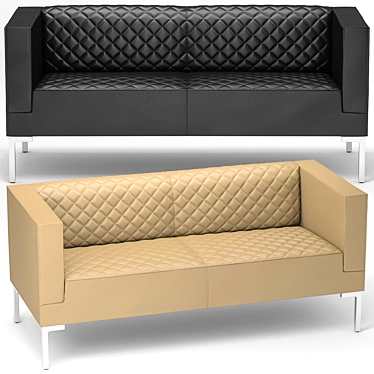 Italian Sitland Matrix Matelassé Sofa - Two/Three Seater 3D model image 1 