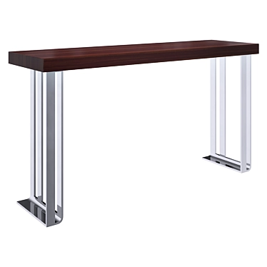 Elegant Ebony Console 3D model image 1 