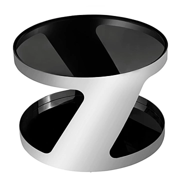 Italian Steel Coffee Table 3D model image 1 