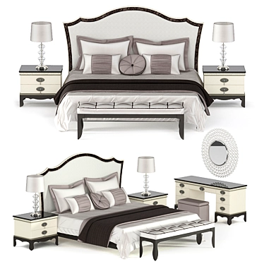 Lorenza Bedroom Set 3D model image 1 