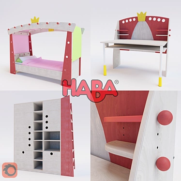 HABA Kids Furniture: Quality and Style 3D model image 1 