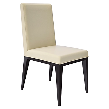 Elegant Ebony Chair 3D model image 1 
